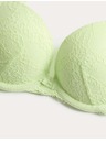 Marks & Spencer Дантелен push-up деколтен бюстхалтер Ida с кости (A–E) Marks & Spencer зелен