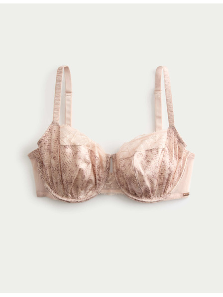 Marks & Spencer Балконче сутиен Rosalie с костици, копринен и дантелен (F–GG) Marks & Spencer розова