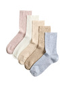Marks & Spencer 5 чифта супермеки високи чорапи Marks & Spencer синя