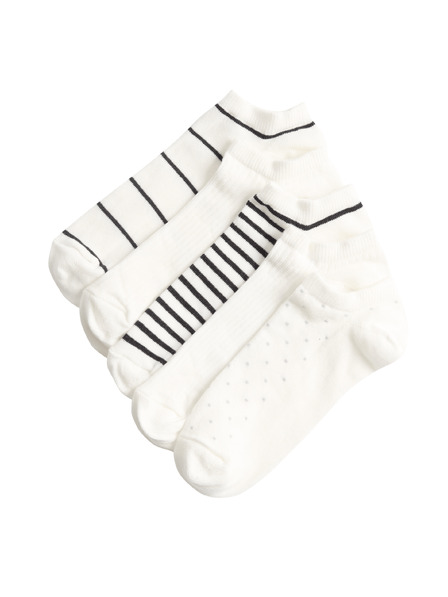 Marks & Spencer Пакетирани къси чорапи Trainer Liners™, с висок дял памук, комплект 5 чифта Marks & Spencer черна