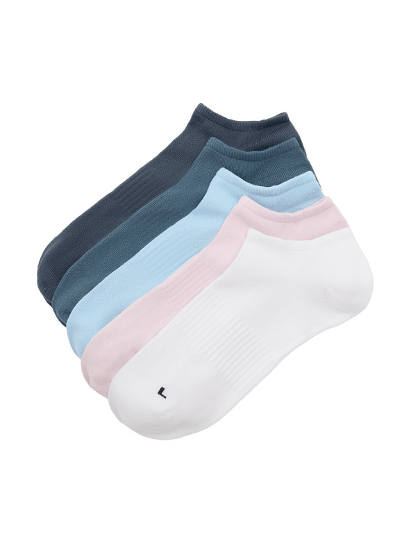 Marks & Spencer Къси чорапи Trainer Liners™ от микрофибър, 5 бр. Marks & Spencer розова