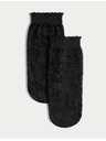 Marks & Spencer Цветни щиколни чорапи с дантела Marks & Spencer черна