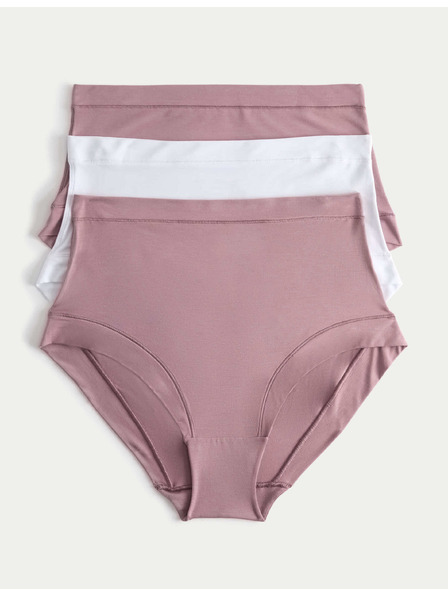 Marks & Spencer Бикини с технология Flexifit™ и висок процент модал, комплект 3 бр. Marks & Spencer розов