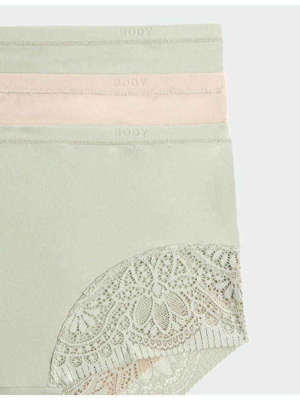 Marks & Spencer Бикини Body Soft™, комплект 3 бр. Marks & Spencer зелен