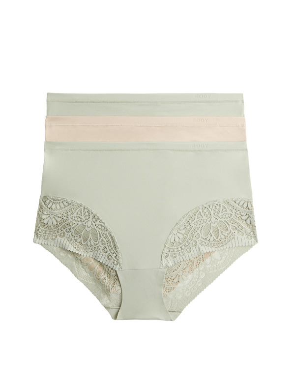 Marks & Spencer Бикини Body Soft™, комплект 3 бр. Marks & Spencer зелен
