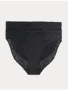 Marks & Spencer Високорязани бикини Body с дантела, 2 бр. в опаковка Marks & Spencer черна