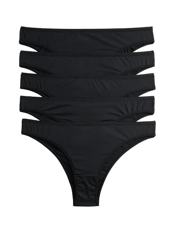 Marks & Spencer Бразилски бикини от микрофибър, 5 бр. в опаковка Marks & Spencer черна