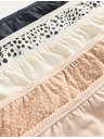 Marks & Spencer Комплект 5 бр. бикини с висок пояс, от чист памук Marks & Spencer черна