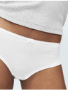 Marks & Spencer Нискорязани шорткови бикини от памук и lycra®, 5 бр. в опаковка Marks & Spencer бяла