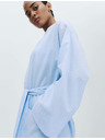 Marks & Spencer Плед от chambray материал от чиста памук Marks & Spencer синя