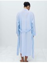 Marks & Spencer Плед от chambray материал от чиста памук Marks & Spencer синя