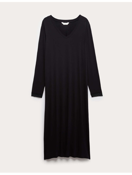 Marks & Spencer Нощница с дантелени кантове Marks & Spencer черна