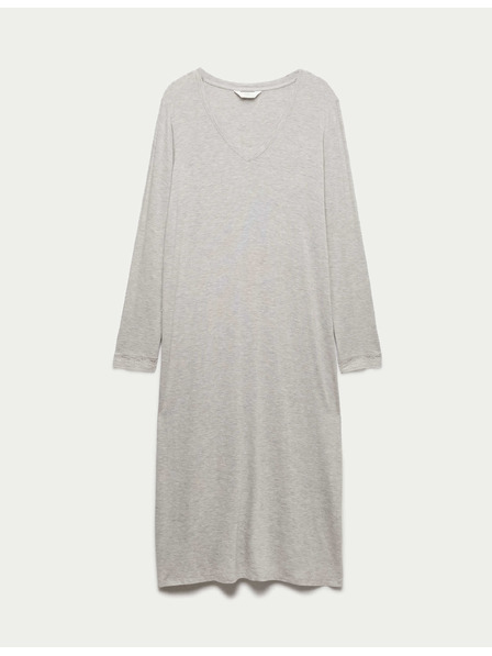 Marks & Spencer Нощница с дантелени кантове Marks & Spencer сива