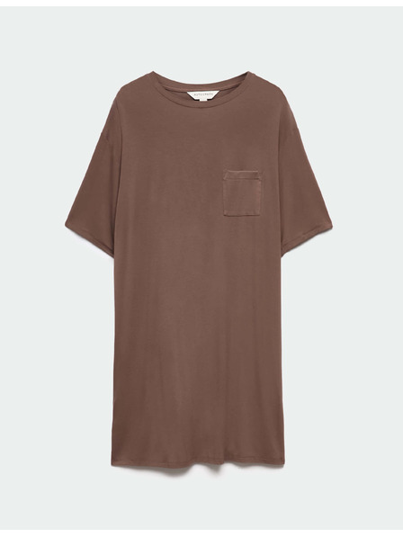 Marks & Spencer Нощница с декоративни джобове Marks & Spencer кафяв