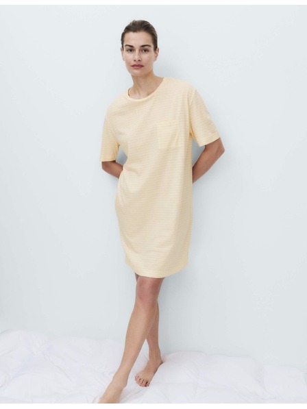 Marks & Spencer Мини нощница с печат от памук и модал Marks & Spencer жълт