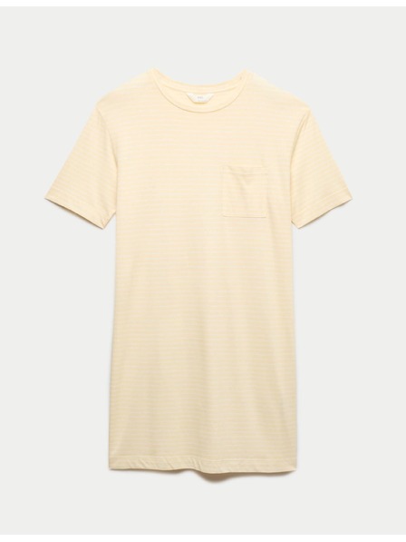 Marks & Spencer Мини нощница с печат от памук и модал Marks & Spencer жълт