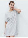 Marks & Spencer Мини нощница с печат от памук и модал Marks & Spencer сив