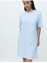 Marks & Spencer Мини нощница с печат от памук и модал Marks & Spencer син