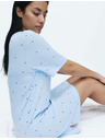 Marks & Spencer Мини нощница с печат от памук и модал Marks & Spencer син