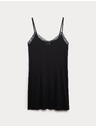 Marks & Spencer Нощница с дантелен кант Marks & Spencer черна