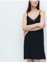Marks & Spencer Нощница с дантелен кант Marks & Spencer черна