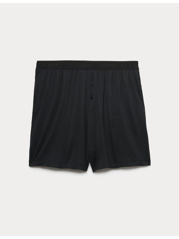 Marks & Spencer Пижамни шорти с декоративни копчета Marks & Spencer черен