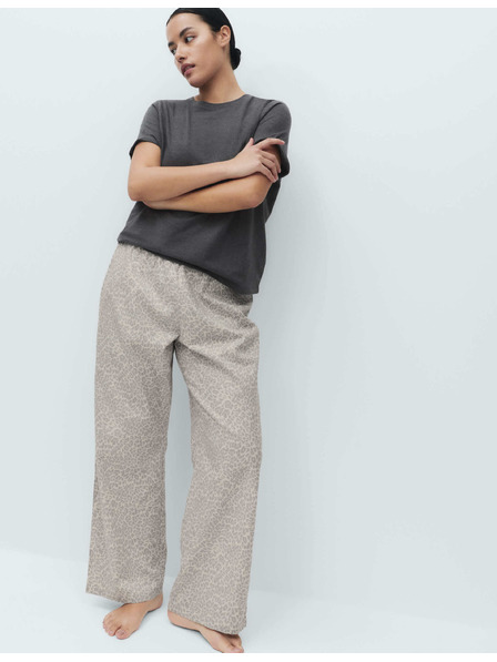 Marks & Spencer Пижамен комплект от чист памук Marks & Spencer сив