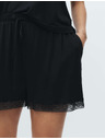 Marks & Spencer Сет от кратки потници с дантелен кант Marks & Spencer черна