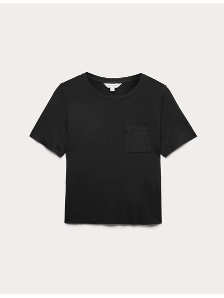 Marks & Spencer Пижамен топ с декоративни джебове Marks & Spencer черна