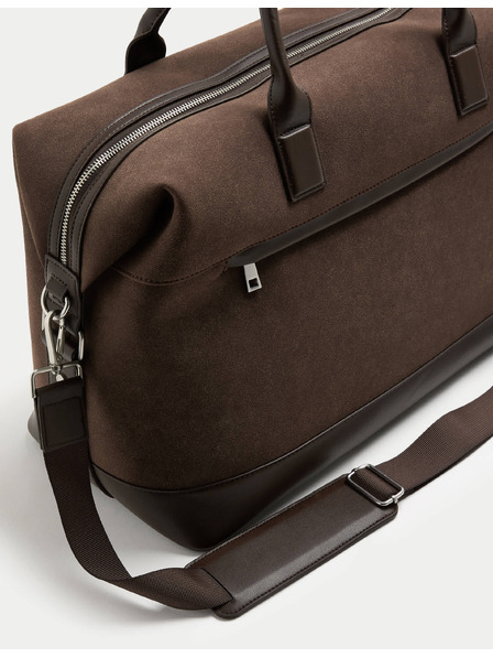 Marks & Spencer Седмична чанта от изкуствен suede Marks & Spencer кафява