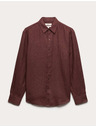 Marks & Spencer Риза от чист лен Marks & Spencer кафява