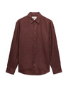 Marks & Spencer Риза от чист лен Marks & Spencer кафява