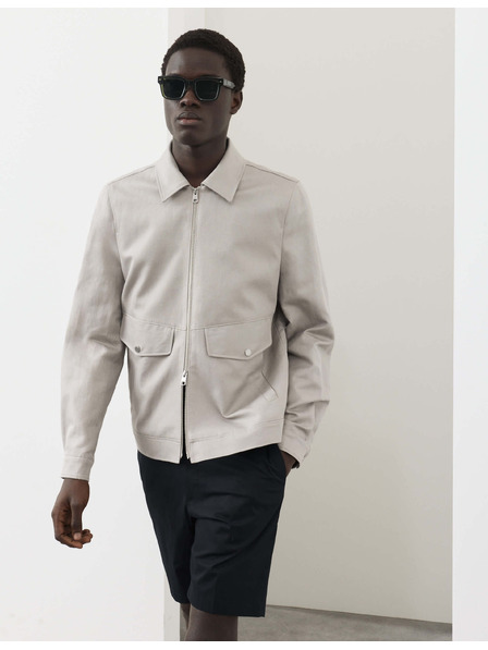Marks & Spencer Яка тип Harrington, висок процент памук Marks & Spencer сиво