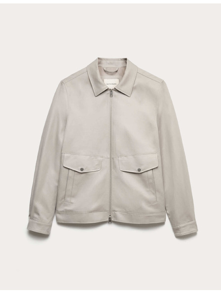 Marks & Spencer Яка тип Harrington, висок процент памук Marks & Spencer сиво