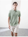 Marks & Spencer Поло от смес лен Marks & Spencer зелено