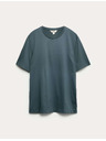 Marks & Spencer Тениска от премиум памук, тесен модел Marks & Spencer в син цвят