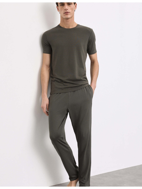 Marks & Spencer Потник от смес Supima® памук Marks & Spencer зелена