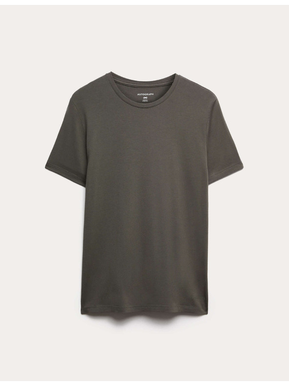 Marks & Spencer Потник от смес Supima® памук Marks & Spencer зелена