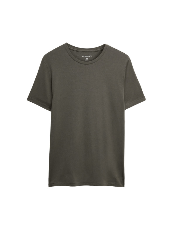 Marks & Spencer Потник от смес Supima® памук Marks & Spencer зелена