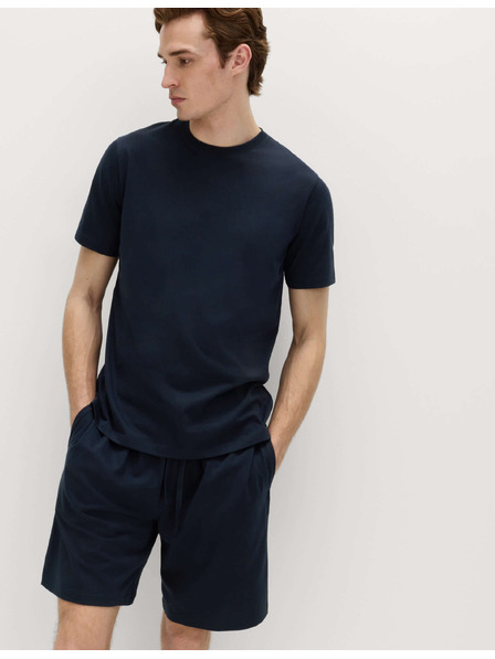Marks & Spencer Пижамен комплект от чист памук Marks & Spencer тъмносин