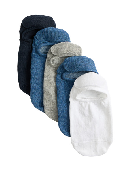 Marks & Spencer Къси чорапи Trainer Liners™ с технология Cool & Fresh™, 5 чифта в опаковка Marks & Spencer морско синьо