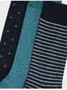 Marks & Spencer 3 чифта чорапи в различни вариации, от мерсеризирано памук Marks & Spencer морско синьо