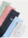 Marks & Spencer 5 чифта чорапи Cool & Fresh™ с висок дял памук и плажен мотив Marks & Spencer многоцветна