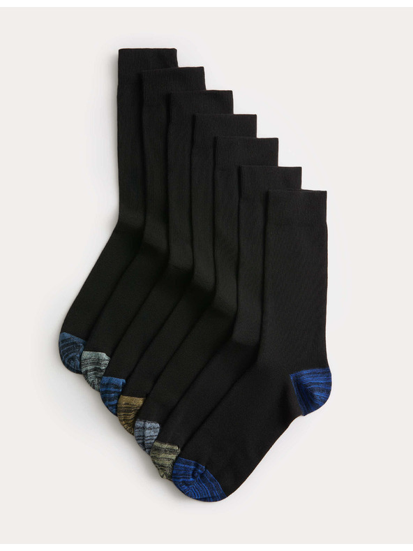 Marks & Spencer 7 чифта висококачествени памучни чорапи Cool & Fresh™ Marks & Spencer черни