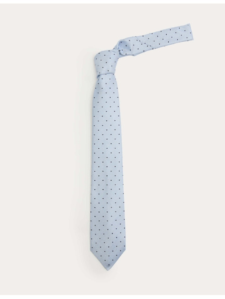 Marks & Spencer Точкована вратовръзка от чиста коприна Marks & Spencer син
