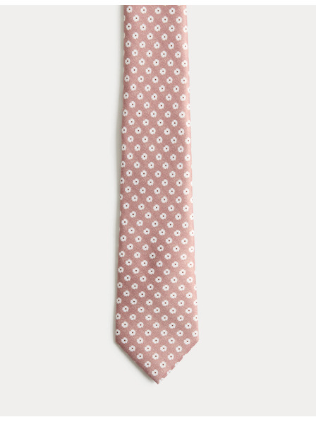 Marks & Spencer Вратовръзка с цветен печат Marks & Spencer розова