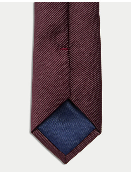 Marks & Spencer Тясна еднородна вратовръзка, която може да се пере в машина Marks & Spencer червена