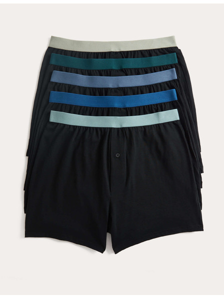 Marks & Spencer Трикотажни боксерки от чист памук с технология Cool & Fresh™, 5 бр. в опаковка Marks & Spencer черен