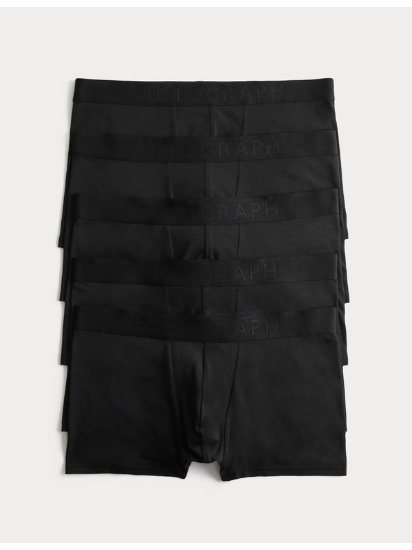 Marks & Spencer Изключително меки бедрени боксерки от памук Supima®, 5 броя Marks & Spencer черна