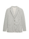 Marks & Spencer Еластичен блейзър приляган крой с текстура Marks & Spencer сиво